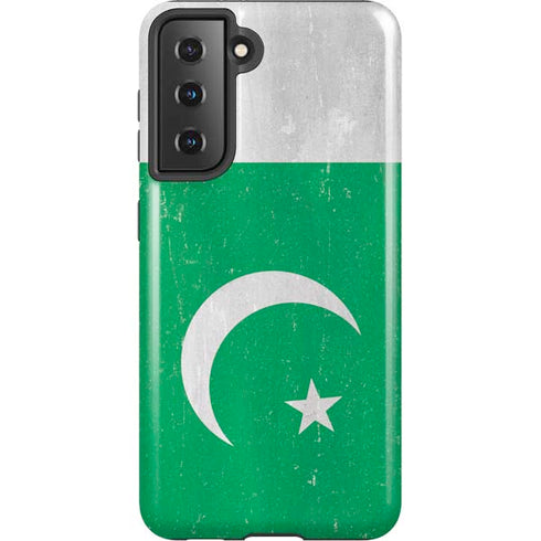 Pakistan Flag Distressed Galaxy S21 5G Pro Case